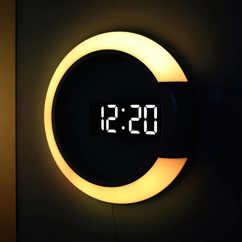 Despertador, Reloj de Pared con luz LED