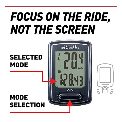 Cateye CC-VT240 BLACK Urban Wireless Bike Computer thumb #2