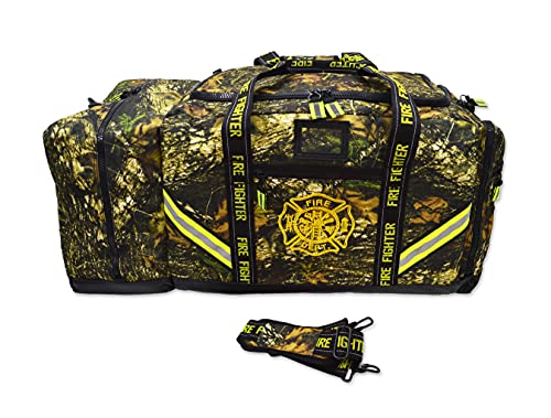 Lightning X Premium Camouflage 3XL Firefighter Step-In Gear Bag w Helmet Compartment - Deep Woods Camo