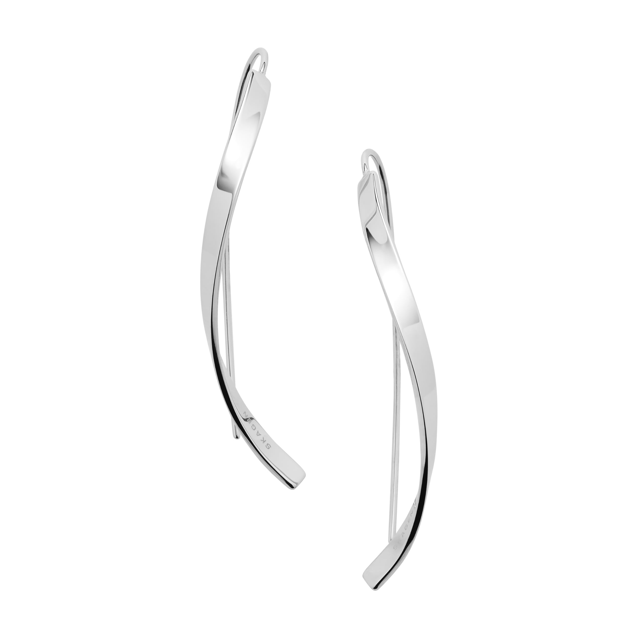 Skagen Kariana Wind Ohrhaken für Damen in der Farbe Silber, 50 mm, SKJ1199040