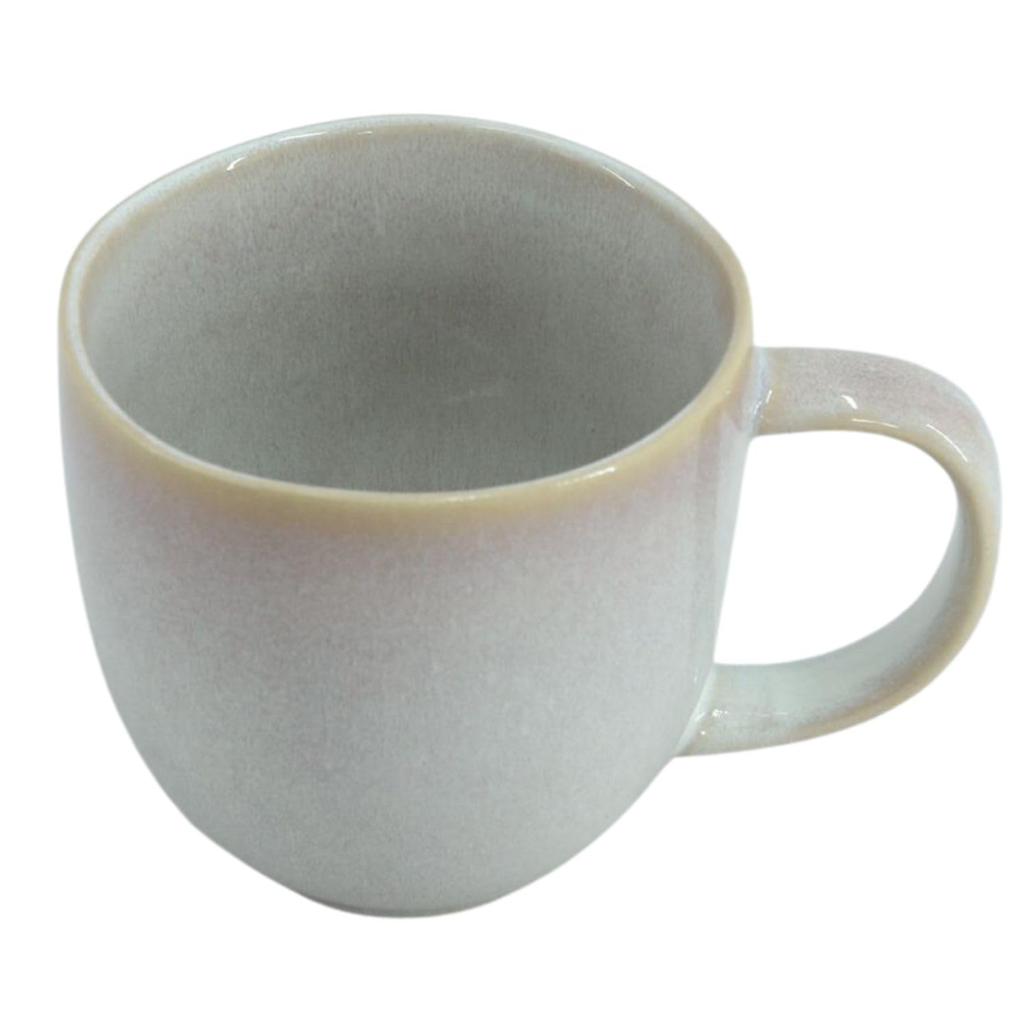 Brigros Wehome - Set da 6 Tazze Colazione in Ceramica, Lavorate a Mano, 6 x 350 ml, Tazze Mug per Colazione, Tazze da Caffè, Tazze Cappuccino, Tazze da The (Glicine)