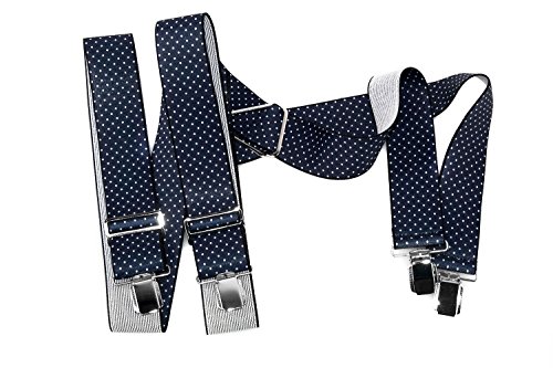 Bretelle uomo LUCIO LAMBERTI fantasia blu lunghe