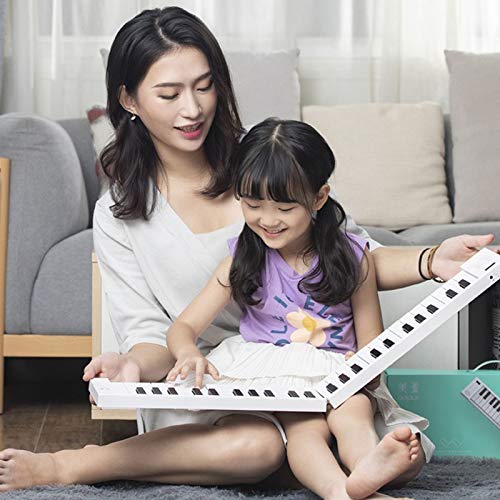 HMTOHL Piano Portable roulé à la Main 49 Touches Support de Clavier Pliant Sortie Casque Piano électronique… - Les Beatles, Paul McCartney, John Lennon, RIngo Starr, George Harrison HMTOHL Piano Portable roulé à la Main 49 Touches Support de Clavier Pliant Sortie Casque Piano électronique… – Image 4