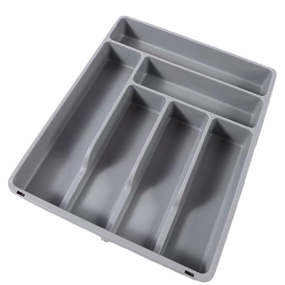 Hndhbfgrt Utensil Organizer Expandable Cooking Silverware Tray Adjustable Cutlery Flatware Holder Plastic Spatula Tools Storage Divider