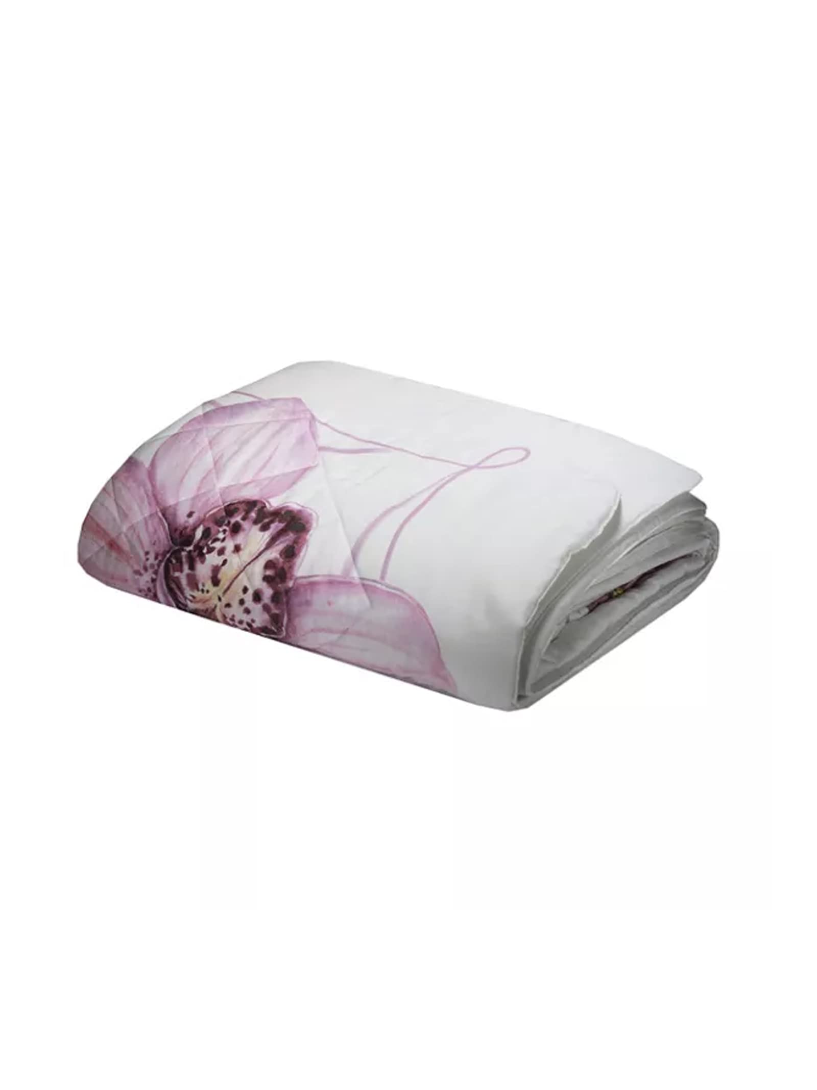 Edredón estampado floral ORQUÍDEA QUILT para un dormitorio acogedor en invierno