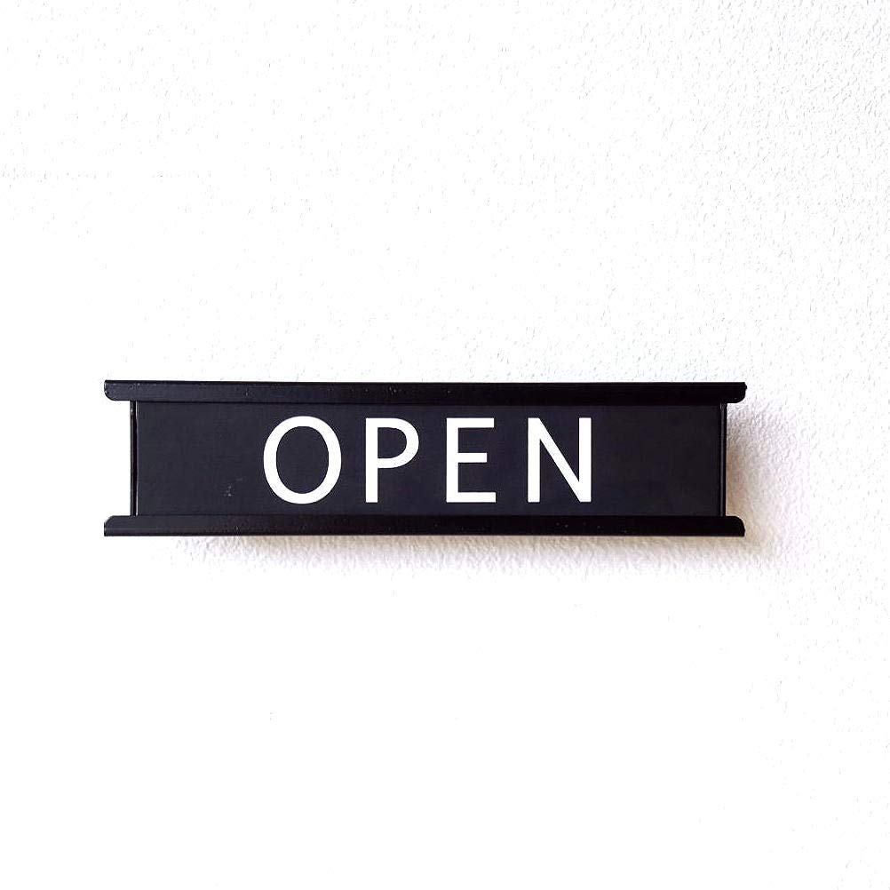 Amazon.co.jp: オープン クローズ 看板 OPEN CLOSED プレート アイアン 