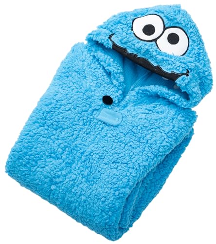 Disfraz infantil Cookie Monster con capucha azul 2T miniatura 3