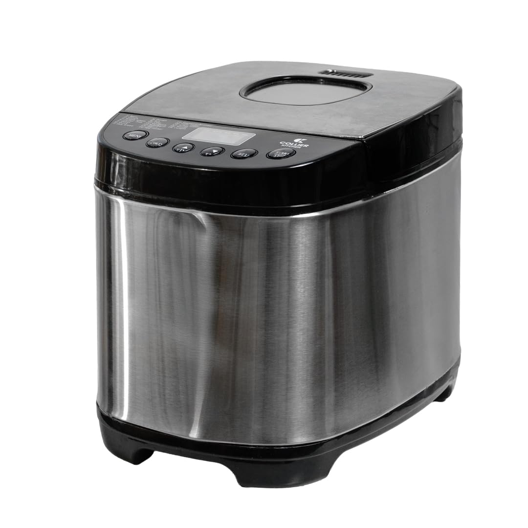 Automatic Bread Maker with Multiple Settings | Compact Bread Machine with Viewing Window and Adjustable Crust Control | Easy Home Bread Maker by Collier Kitchen-picture-32