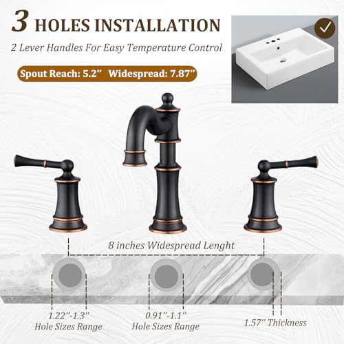 Bathroomsinkfaucetromanstlyerotatedspoutvanitybasinfaucets3hole2handle8inchwidespreaddeckmountbrassfaucetforsinkwithoverflowpopupdrainoilrubbedbronzenl2204orb  Urban Country Home Decor Bathroom sink faucet roman stlye rotated spout vanity basin faucets 3 hole 2 handle 8 inch widespread deck mount brass faucet for sink with overflow pop up drain oil rubbed bronze nl2204 orb  urban country home decor