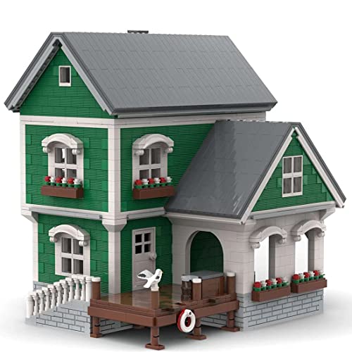 TYPIS Bausteine Haus, Bausteine Architektur Modell, Modulares Haus Bausteine Modell, MOC-54693 Kraftstoff und Öl im Port…