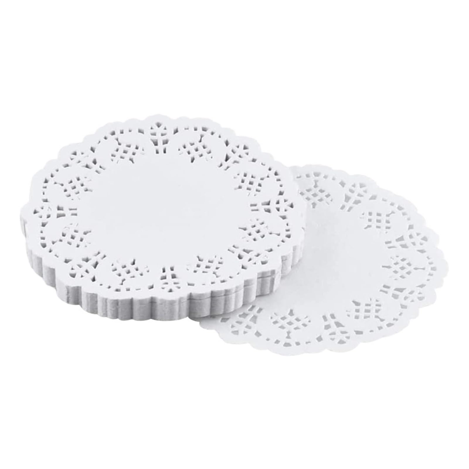 xulvoz Paper Doilies 300Pcs Round Mat Paper Doily Lace Brim Cupcake Pad for Fried Food Dessert Cookies Party Wedding Table Decor Biscuit Cake For Cakes Desserts