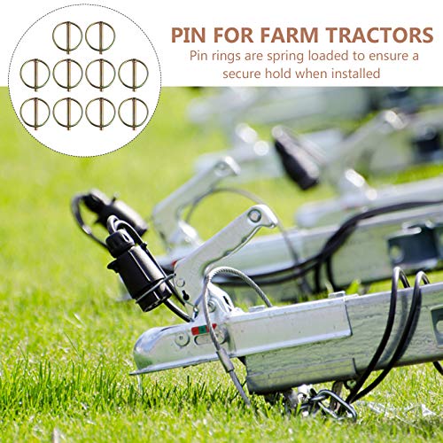 ULTECHNOVO 10 Pcs Quick Release Pin Heavy Duty Lynch Pin Com Anel de Travamento Do Eixo Pin Reboques