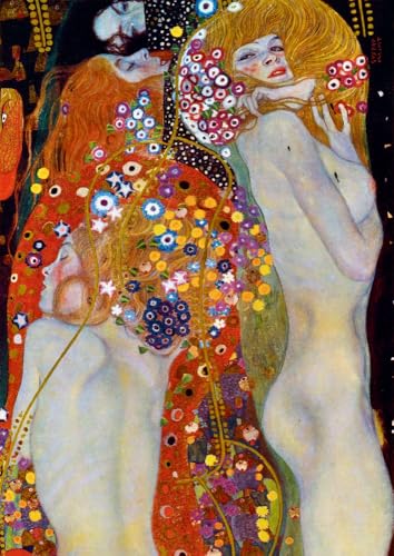 Bluebird Puzzle - Gustav Klimt, Water Serpents, 1907, Puzzle 1000 Pièces - Reproduction du Célèbre Tableau - Puzzle Adulte - Fabriqué en Europe
