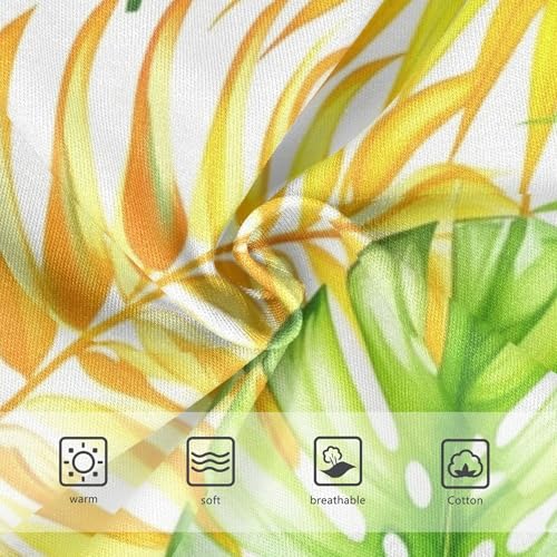 Tropical Leaves Monstera Toddlers Underwear Floral 2t Cotton Little Girl Panties Print Briefs Girls Undies3