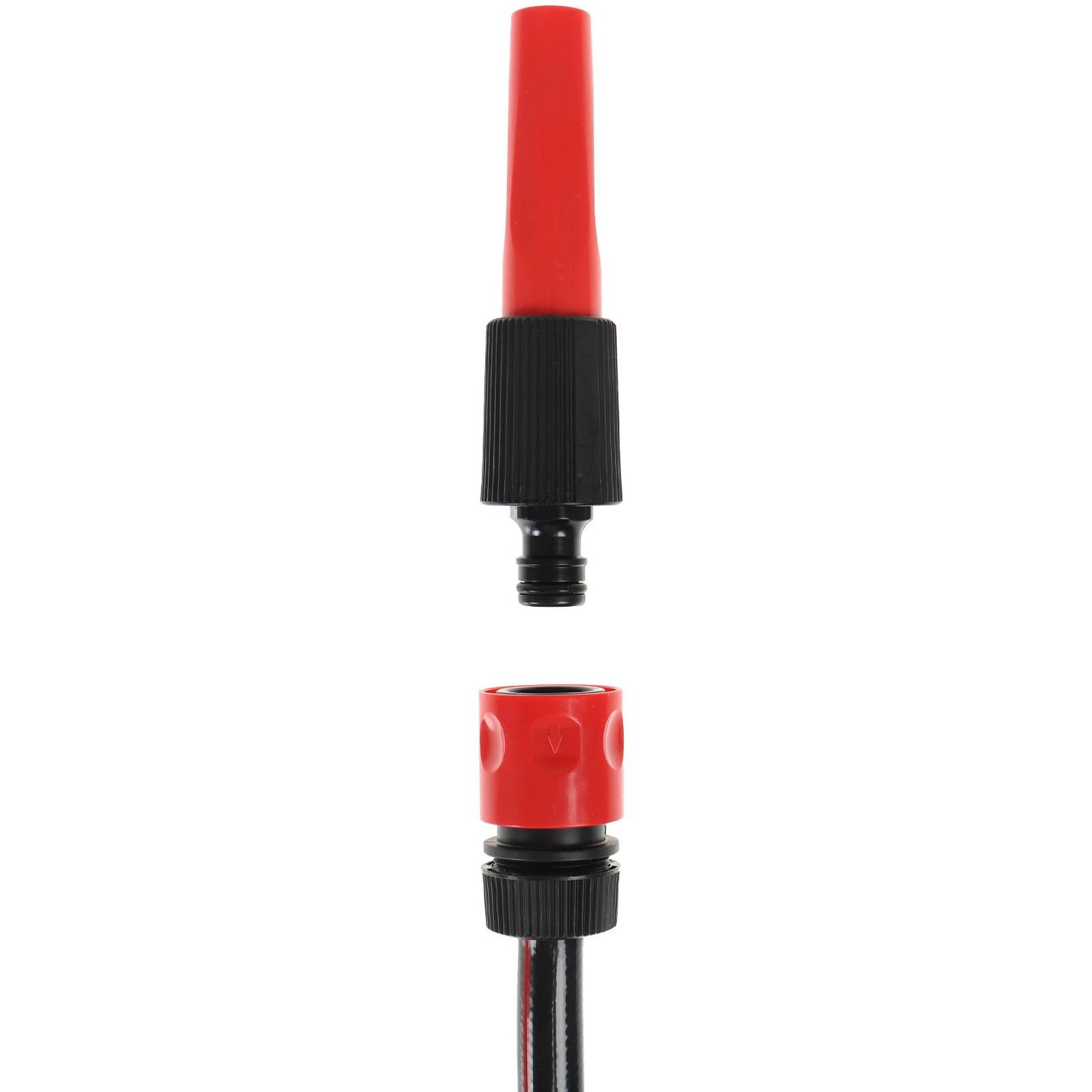 WALTER Schlauchaufroller, 20+2m PVC-Netzschlauch, Arbeitsdruck 8 bar | Automatischer Sicherheitsrückzug, 180° schwenkbare Wandhalterung, inkl. Spritzdüse & Montagezubehör, Haus & Garten