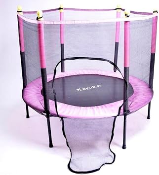 Leyaton Fileli Korumalı 140 Cm Çocuk Trampolini 55 İnç Trambolin