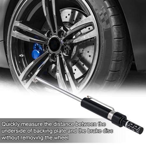Image of NQEUEPN Brake Pad Thickness Gauge, Brake Pad Measure Tool with Scale Brake Pad Gauge Brake Pad Tester for Internal External Brake Pads Measuring