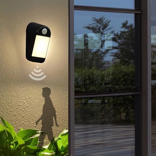 Applique murale extérieur détecteur mouvement IP65 aluminium double faisceau haut bas