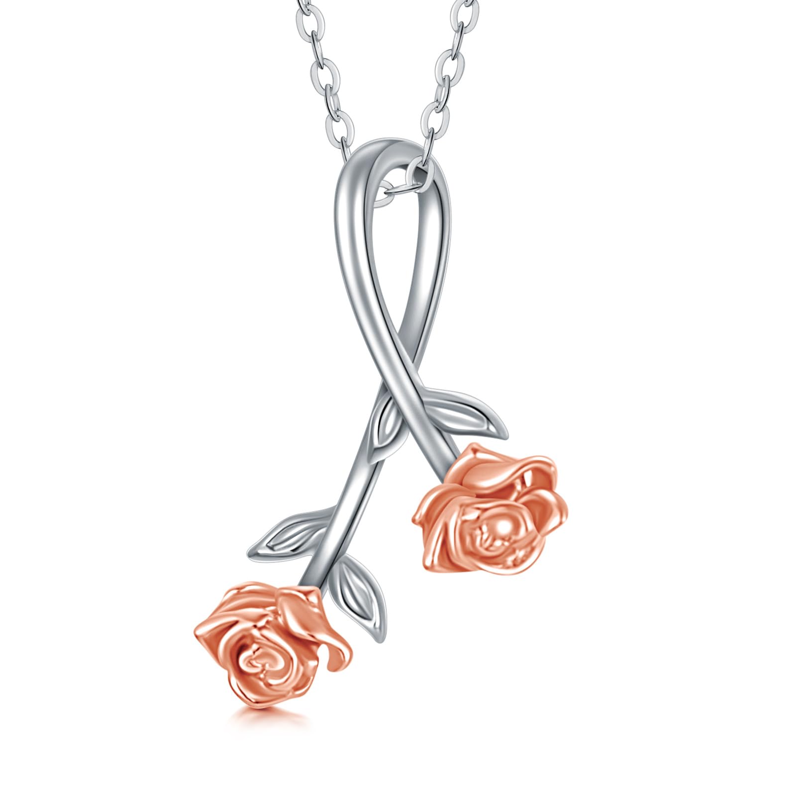 14 Karat Massivgold Blume/Sonnenblume/Rose/Tulpen-Halsketten für Frauen, Goldblumen-Anhänger, Halskette, Schmuck, Geschenke für sie, Mutter, Ehefrau, Freundin, Jahrestag, Valentinstag, Weihnachten