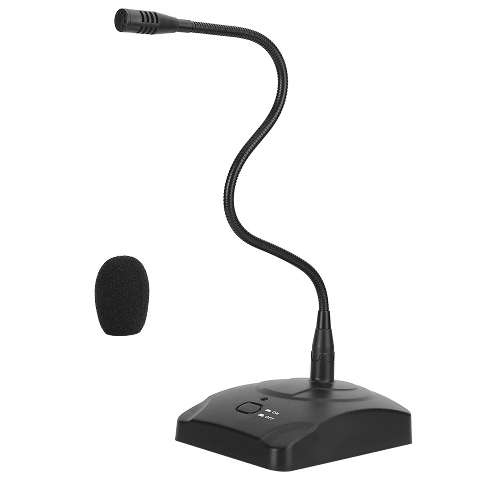 Microphone de Conférence, Microphone de Table Universel, Microphone Directionnel Professionnel, Microphone Polyvalent Haute sensibilité avec Base pour Discours Radio,