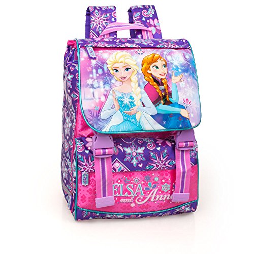 Zaino Scuola estensibile Frozen Elsa ed Anna