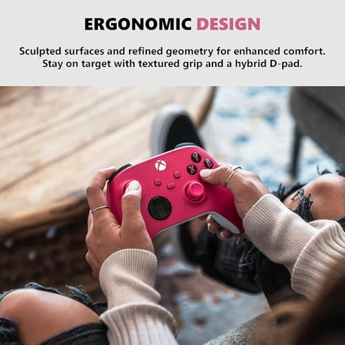 Image of Microsoft QAU-00082 Xbox Wireless Controller Deep Pink 2 Pack