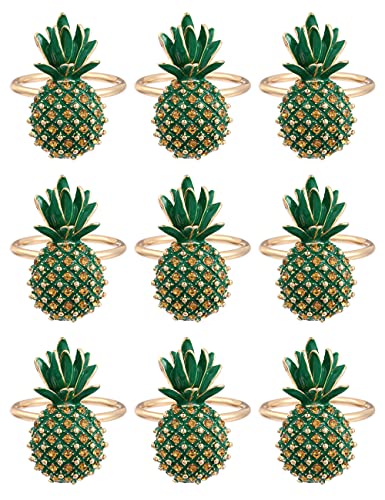 Honbeanify Fly Way 9Pcs Pineapple Napkin Rings Decorate Your Table In Christmas, Thanksgiving, Birthday Party, Wedding, Friends Dinner, Business Banquet And Other Festivals And Occasions. (11) #TOP9