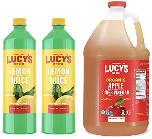 Lucy's Family Owned - Lemon Juice & Organic Apple Cider Vinegar Gallon (Bundle) #TOP9