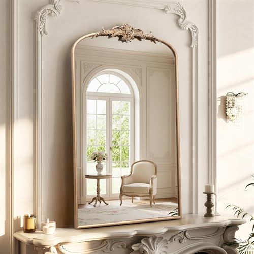 Besdomus Vintage Gold Arched Mirror