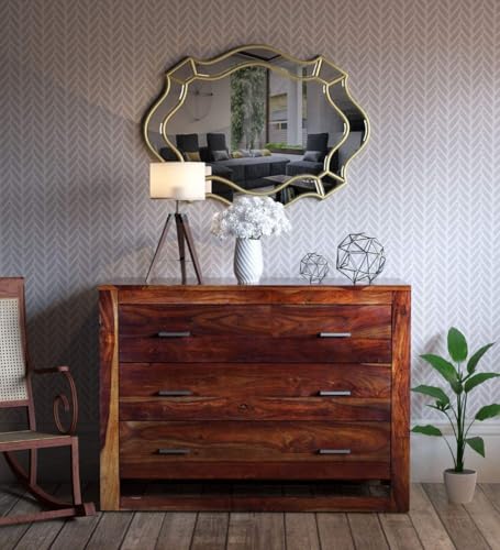 MADE WOOD Solid Sheesham Wood Chest of Drawers | Wooden Storage C...