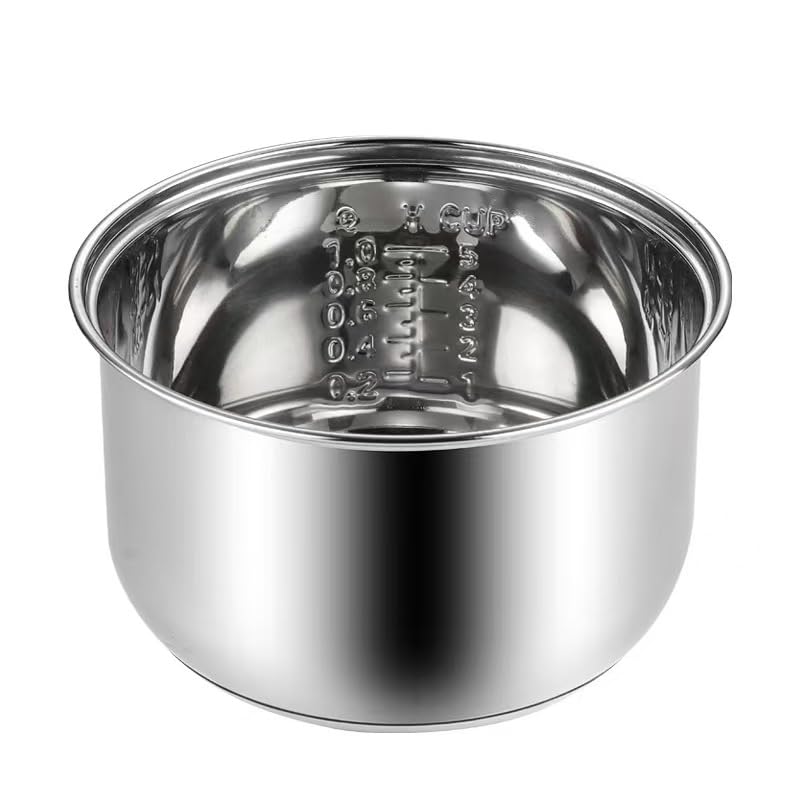 Stainless steel inner pot of rice cooker - compatible with cuckoo rice cooker inner pot. compatible with model CR-0675FW.
