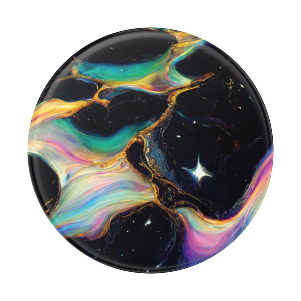 Support PopSockets extensible Electric Oil Slick avec béquille de table intégrée