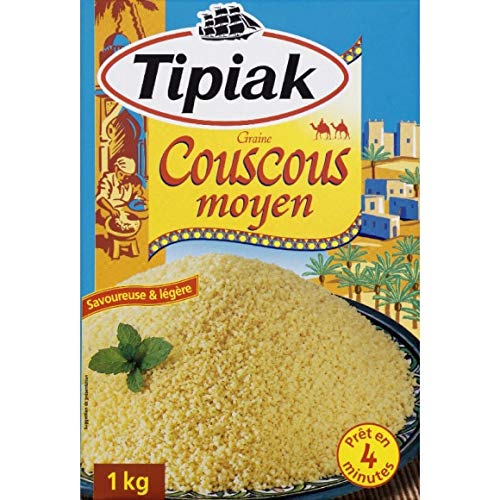 Tipiak - Semilla de Medio cuscús - 1kg - Lote de 3 - Precio por unidad - entrega rápida