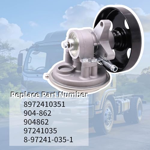 Bomba de Vacío para Freno con Polea para Isuzu NPR 6.0L, Incluye Bomba 8972410351 y Polea Plana 8972414162 para Isuzu NPR 2003–2007 Aplicaciones N-Gas miniatura 3