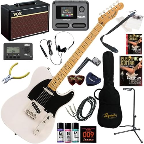 �y�Z�b�g�i�zSquier �G���L�M�^�[���S�ғ��� Pathfinder10�ƃ}���`�G�t�F�N�^�[�������Ă銮��21�_�Z�b�g Classic Vibe '50s Telecaster/WBL�i�z���C�g�u�����h�j