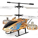 【Einfach zu fliegen】Dank des fortschrittlichen Gyroskop-Stabilitätssystems können sich unsere ferngesteuerten Hubschrauber vorwärts, rückwärts, links und rechts bewegen. Es wird mit einem Sender und einem wiederaufladbaren Akku geliefert. Der Knopf dieses Kinderhelikopters macht es auch für Anfänger leicht zu bedienen.
