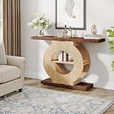 Zoom IMG-2 tribesigns tavolo consolle con contenitore Zoom IMG-2 tribesigns tavolo consolle con contenitore