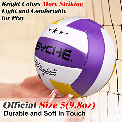 Image of Wisdom Leaves Beach Volleyball Soft Touch Volleyball Balls for Outdoor /Indoor Games Official Size 5