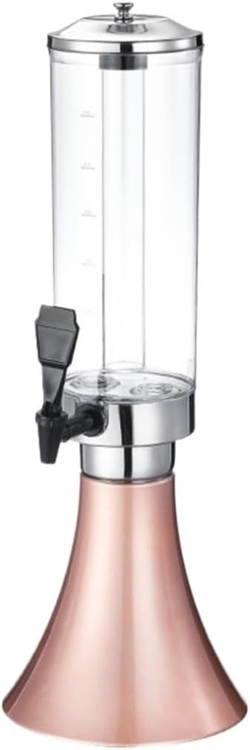 KGAIXN Drink Dispenser for Parties 100oz 3L Sauce Juice Server Draft Beer Container Drink Dispensers for Water Kegs Beverage Station, Pink, 22x61cm