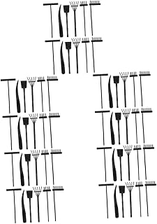 Hemoton 10 Conjuntos De Ancinho De Areia Acessórios De Jardim Zen Miniaturas Brinquedos De Mesa Kit De Jardim Zen Para Mesa Zen Ancinho De Jardim Artesanato Adornos De Ancinho Bandeja De