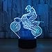 Produktbild Neuheit 3D Tischlampe 3D Motocross Bike Nachtlichter Led Usb 7 Farben Sensor Schreibtischlampe Als Urlaub Neujahr Geburtstag Dekor Geschenke