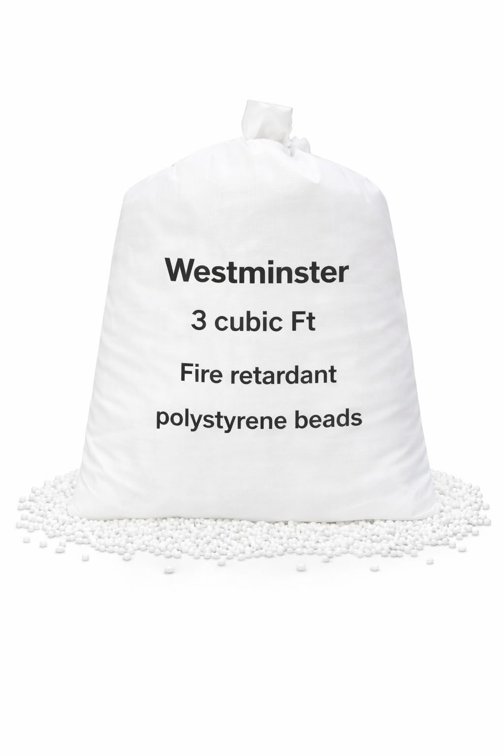 Bean Bag Filling Refill Booster Polystyrene Extra Beads Top Up Bag Beans Balls Various Sizes (3 Cubic Feet)