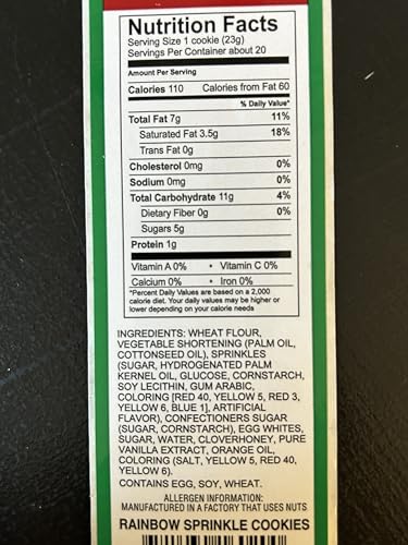 San Paolo Cookies - Rainbow Sprinkles Cookies - 16oz - 2 Packs image 3