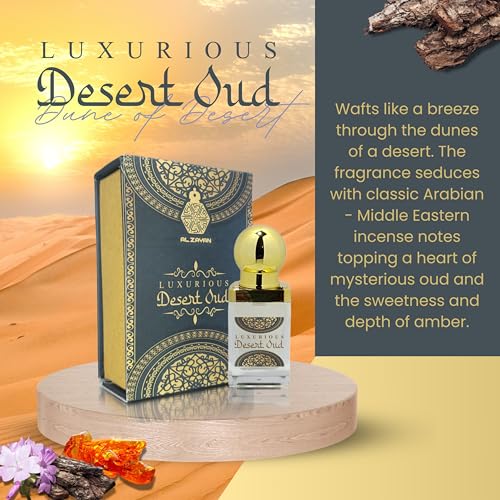 Image of Luxurious Desert Oud Attar Perfume | Premium Non-Alcoholic Roll On - 12 ml | For Men and Women | Long Lasting Attar