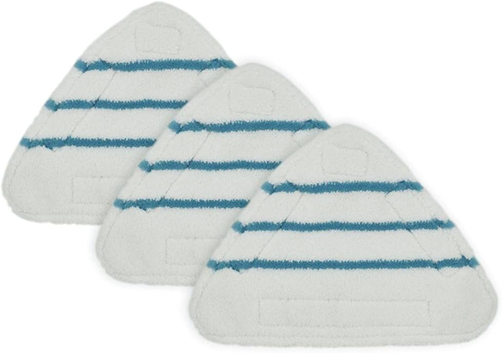 CeFurisy 2pcs Floor Cloths Steam Mop Replacement Cover Washable Coral Microfiber Replacement Pads for Triangular Replacement Pads Steam Cleaner
