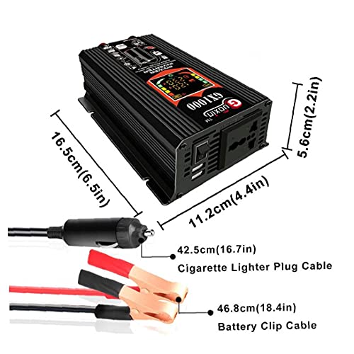 500W Power Inverter DC 12V naar AC 220 V Auto Plug Inverter Adapter Pure Sinus Wave Power Converter 500W Power Inverter… - Image 7