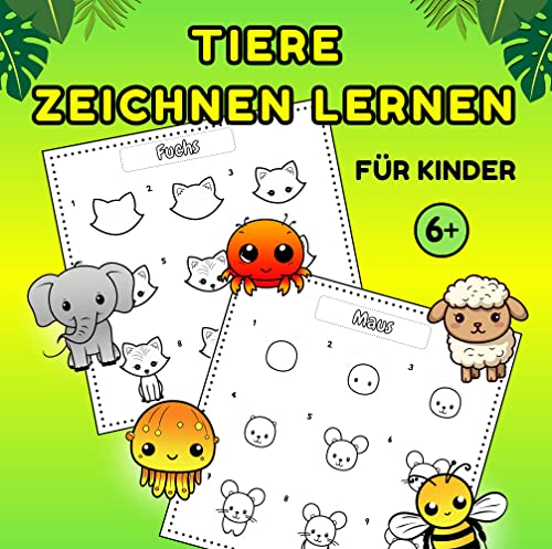 Amazon.com.br eBooks Kindle: Tiere zeichnen lernen für Kinder ab 6: 40