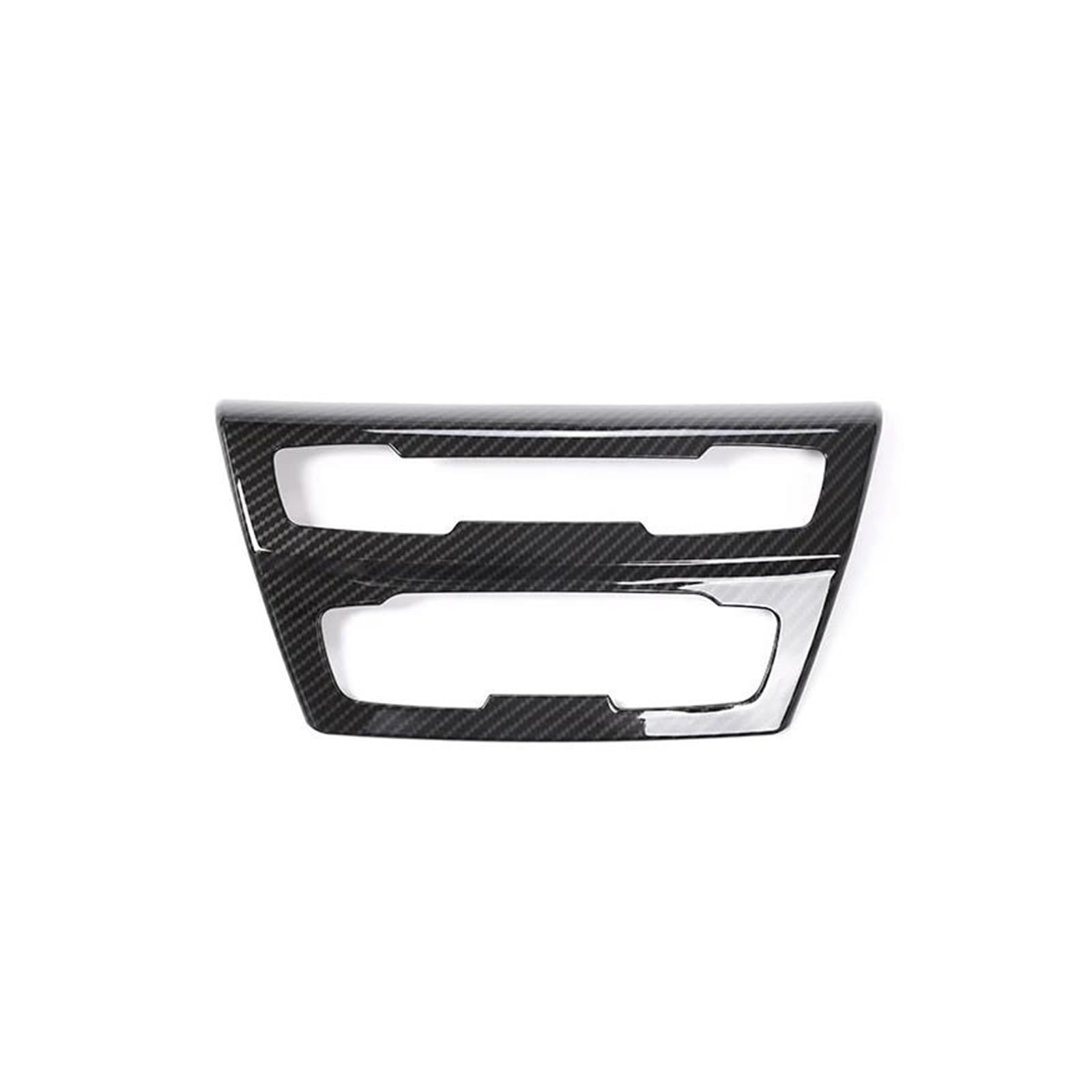 Car Center Console CD Panel Decoration Cover Frame Trim Sticker for X1 F48 X2 F47 2016-2022 Interior Decoration(Carbon Texture)