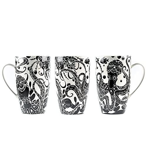 Greenline Goods Octopus Boho - Ceramic Mug with Lid and Infuser