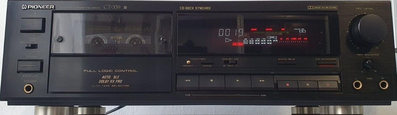 Compatible con la plataforma de casete HiFi Pioneer CT-339